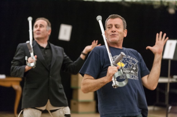 Lawrence Redmond, who plays Grahame Chandler, and and Bobby Smith, who takes on the role of Senator Reed 
Chandler, share a dance.