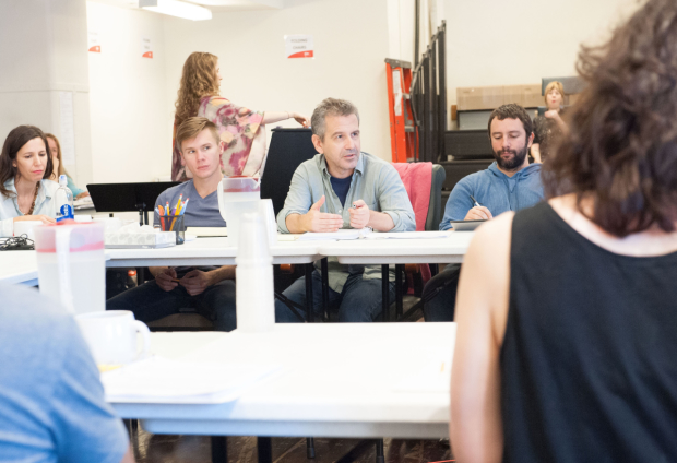 Director David Cromer presides over the rehearsal room.