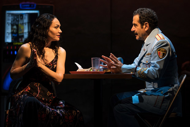 Katrina Lenk plays Dina, and Tony Shalhoub plays Tewfiq in The Band&#39;s Visit.