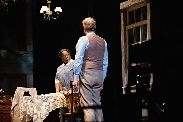 LaTanya Richardson Jackson and Jeff Daniels share a scene in To Kill a Mockingbird.