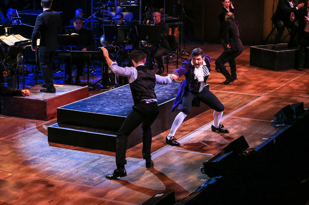 Corey Cott and Tony Yazbeck in The Scarlet Pimpernel.