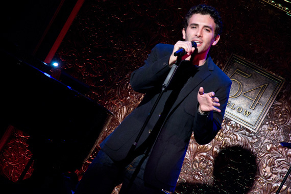 Jarrod Spector rocks the house in A Little Help From My Friends, his cabaret show directed by Adam Ben-David at 54 Below.